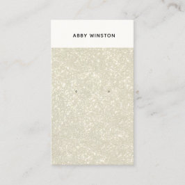 Glam Gold Glitter Earring Holder Visitekaartje