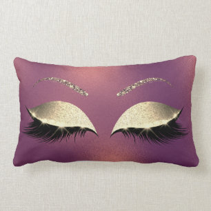 Glam Gold Glitter Glam Makeup Lashes Koper Kussen
