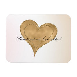 Glam Gold Glitter Hart Magneet