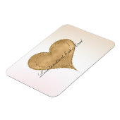 Glam Gold Glitter Hart Magneet (Linkerzijde)