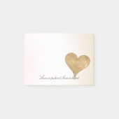 Glam Gold Glitter Heart            Post-it® Notes (Voorkant)