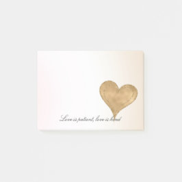  Glam Gold Glitter Heart            Post-it® Notes