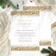 Glam Gold Glitter-kerstfeest