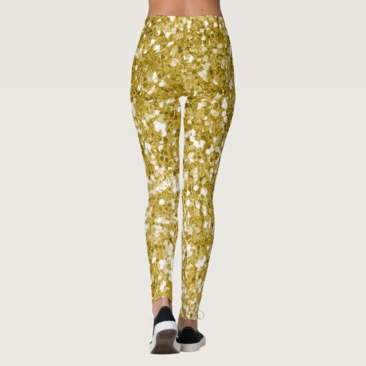 Glam gold glitter leggings (Achterkant)