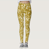 Glam gold glitter leggings (Voorkant)