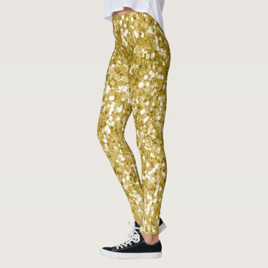 Glam gold glitter leggings (Links)