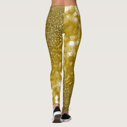 Glam gold glitter leggings (Achterkant)