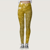 Glam gold glitter leggings (Voorkant)
