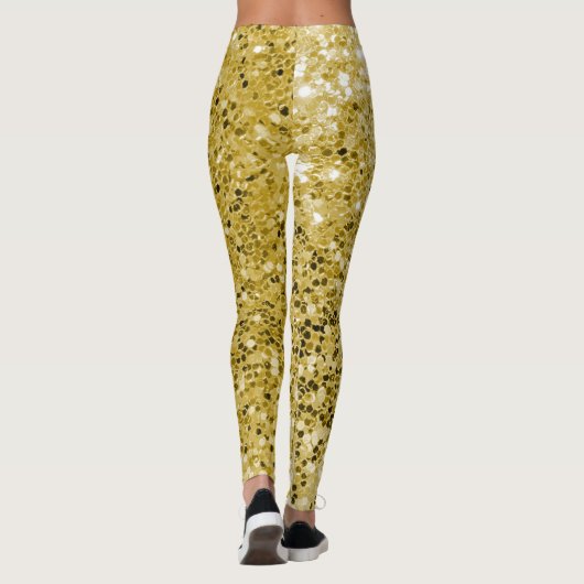 Glam gold glitter leggings (Achterkant)