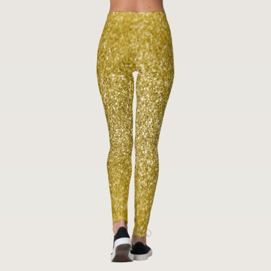 Glam gold glitter leggings (Achterkant)