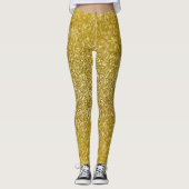 Glam gold glitter leggings (Voorkant)