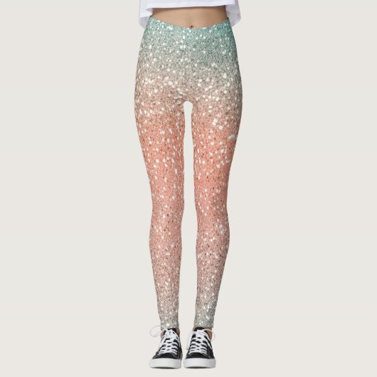 Glam gold glitter leggings (Voorkant)