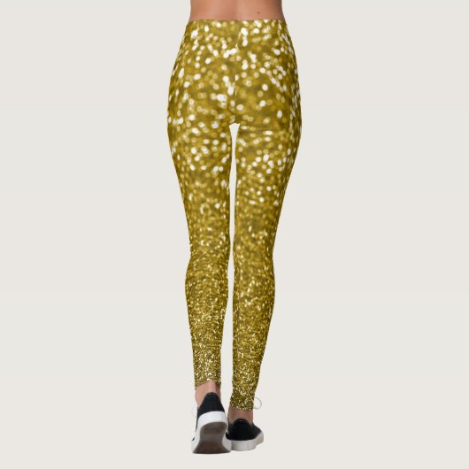 Glam gold glitter leggings (Achterkant)
