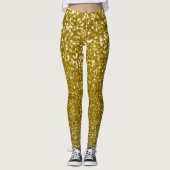 Glam gold glitter leggings (Voorkant)