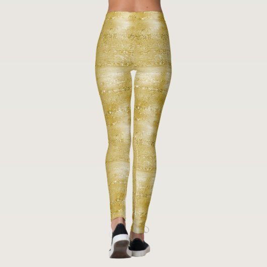 Glam gold glitter leggings (Achterkant)