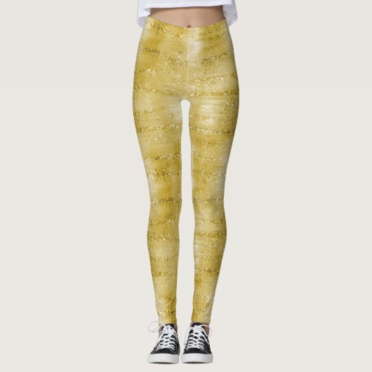 Glam gold glitter leggings (Voorkant)