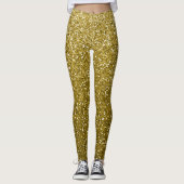 Glam gold glitter leggings (Voorkant)
