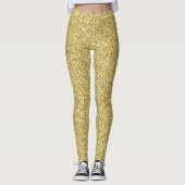 Glam gold glitter leggings (Voorkant)