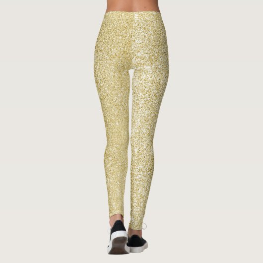 Glam gold glitter leggings (Achterkant)