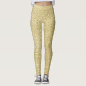 Glam gold glitter leggings (Voorkant)