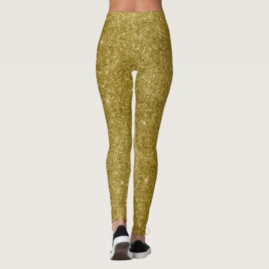 Glam gold glitter leggings (Achterkant)