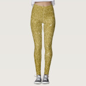 Glam gold glitter leggings (Voorkant)