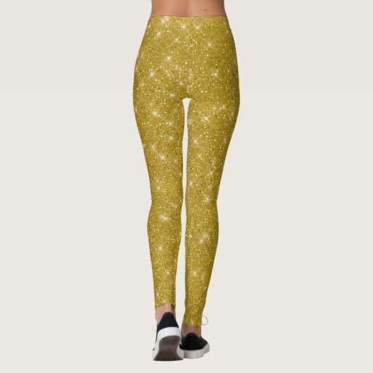 Glam gold glitter leggings (Achterkant)