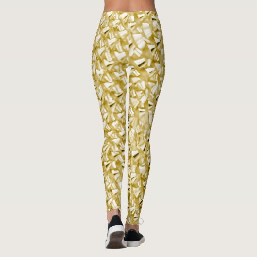 Glam gold glitter leggings (Achterkant)