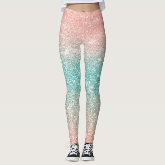 Glam gold glitter leggings (Voorkant)