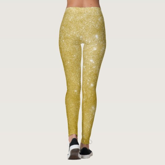 Glam gold glitter leggings (Achterkant)
