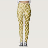 Glam gold glitter leggings (Voorkant)