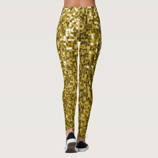 Glam gold glitter leggings (Achterkant)