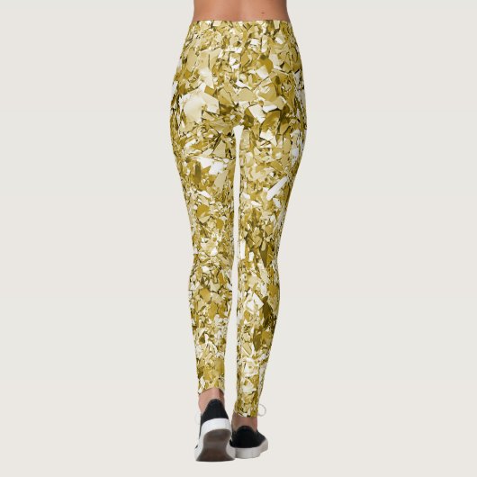 Glam gold glitter leggings (Achterkant)