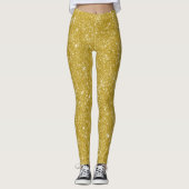Glam gold glitter leggings (Voorkant)