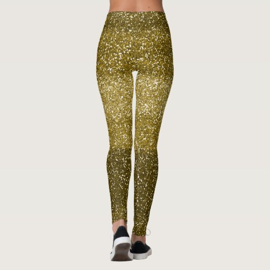 Glam gold glitter leggings (Achterkant)