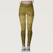 Glam gold glitter leggings (Voorkant)