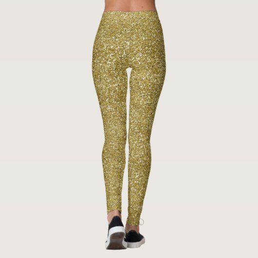 Glam gold glitter leggings (Achterkant)