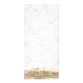 Glam Gold Glitter Paint Wit Marmer Reclamekaart (Achterkant)