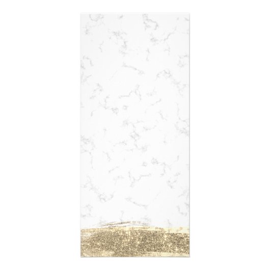 Glam Gold Glitter Paint Wit Marmer Reclamekaart (Achterkant)