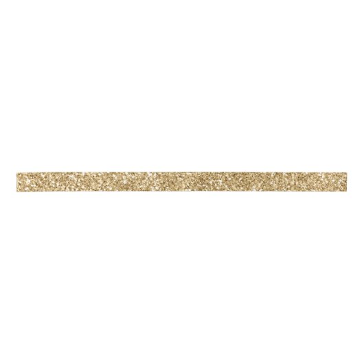Glam Gold Glitter Satijnen Lint (Voorkant)