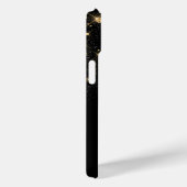 Glam Gold Glitter Sparging Elegant Luxe Monogram Case-Mate iPhone Case (Achterkant / Rechts)
