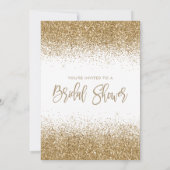 Glam Gold Glitter Sparkle Confetti Vrijgezellenfee Kaart (Achterkant)
