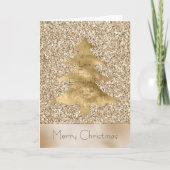  Glam Gold Glitter - speciaal kerstfeest Kaart (Voorkant)