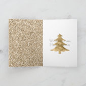 Glam Gold Glitter - speciaal kerstfeest Kaart (Binnen)