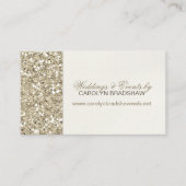 Glam Gold Glitter Visitekaartje (Voorkant)