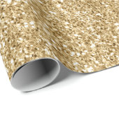 Glam Gold Glitzy Glitter    Cadeaupapier (Rol Hoek)