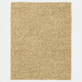 Glam Gold Glitzy Glitter    Fleece Deken (Voorkant)
