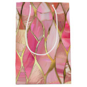 Glam Gold Glitzy Pink Medium Cadeauzakje (Voorkant)