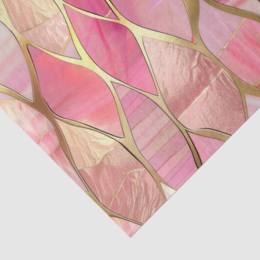 Glam Gold Glitzy Pink Tissuepapier (Detail)