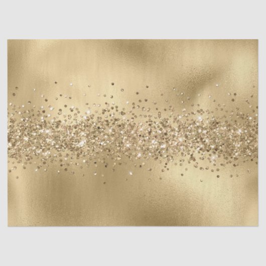 Glam Gold Glitzy Sparkle Glitter    Tissuepapier (Voorkant)